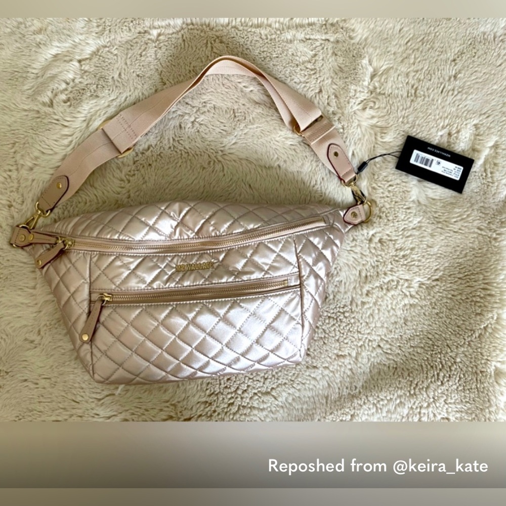 NWT MZ Wallace Rose Gold Sling Bag